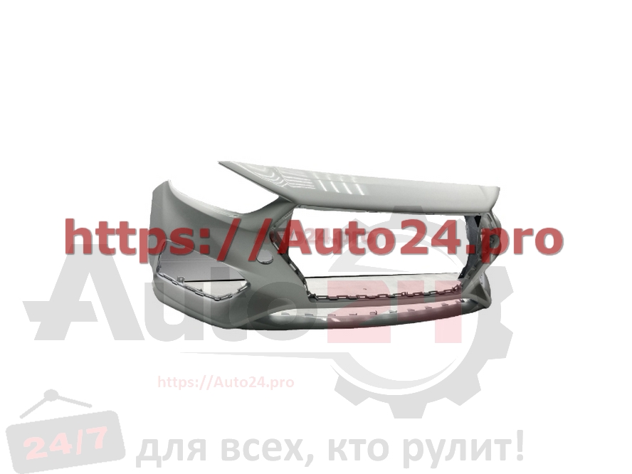 БАМПЕР ПЕРЕДНИЙ PGU Белый HYUNDAI SOLARIS 2017-2020