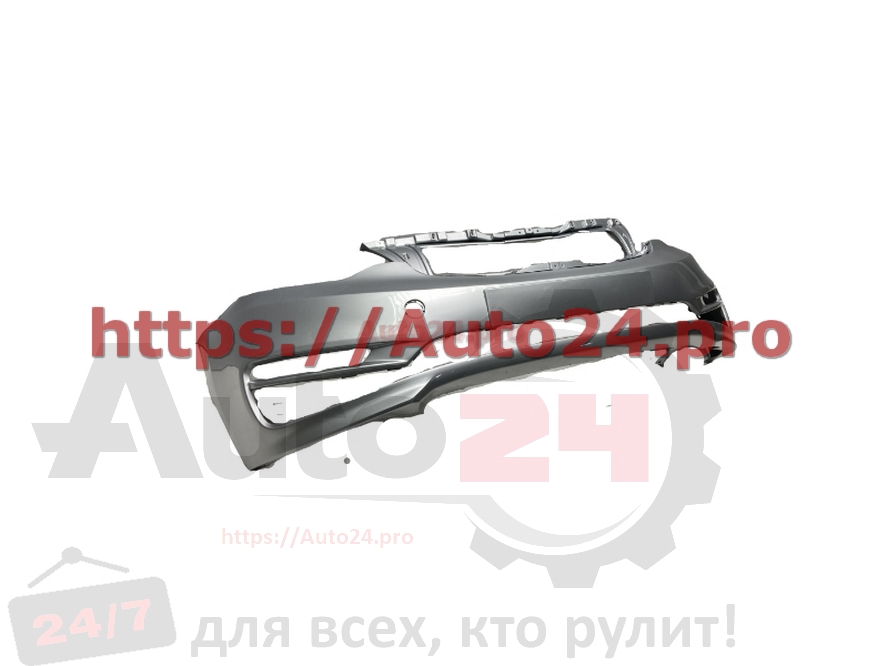БАМПЕР ПЕРЕДНИЙ RHM шелковое серебро KIA RIO III 2015-2017