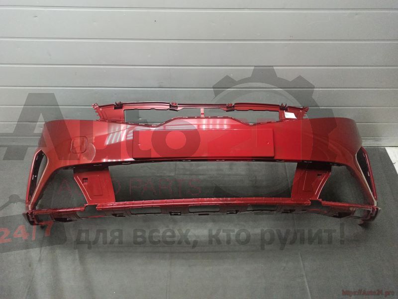 БАМПЕР ПЕРЕДНИЙ R4R Fiery Red красный KIA RIO 2020-2024