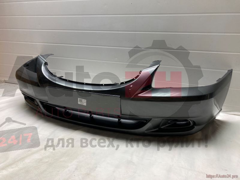 БАМПЕР ПЕРЕДНИЙ ЦВЕТ S02 Мокрый асфальт (Серый замок) без ПТФ HYUNDAI ACCENT 2000-2012
